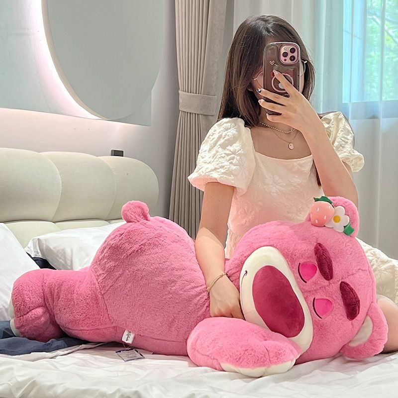 The same shopping mall with scented strawberry bear flower accessories plush toy factory pink party bear free shipping details Picture