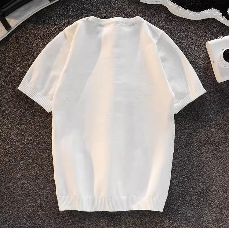 Customized diamond jacquard short-sleeved T-shirts from Kingston, SAN Jose, Port of Spain, based on your provided samples. Super Factory Specification image