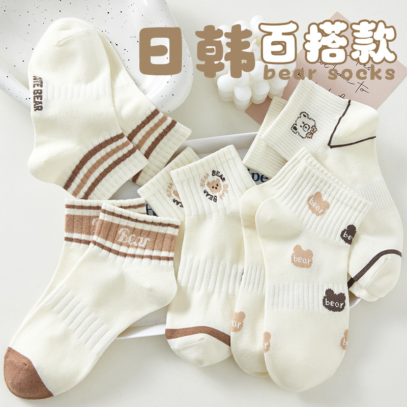 袜子地摊一件代发一次性袜子潮女袜春秋季节女士短袜防臭吸汗船袜诸暨袜业袜子批发一件代发详情图2