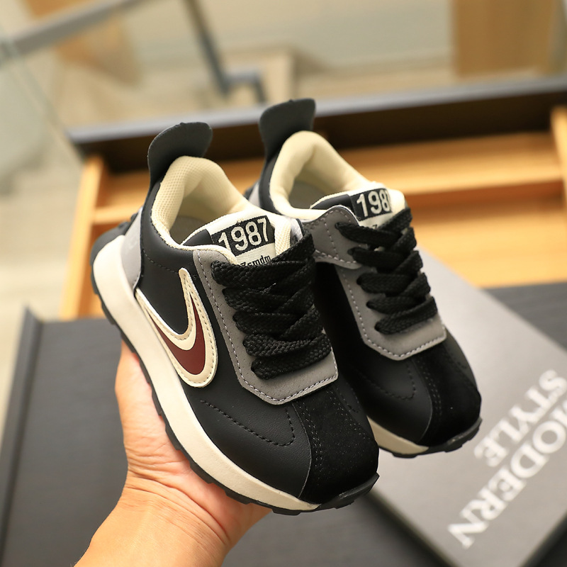 Girls Shoes Sports Shoes 2022 Spring New Children's Small White Shoes Large Children Plus Cotton Leisure Daddy Shoes Specification drawing