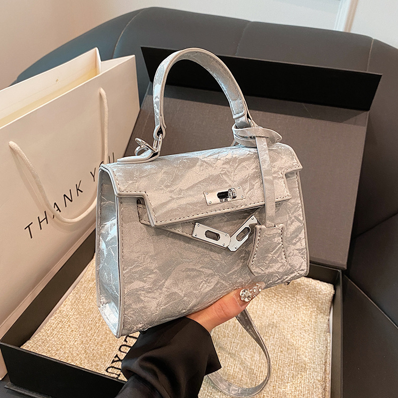 高级感时尚凯莉包包女2024春夏新款流行手提单肩包质感洋气斜挎包细节图