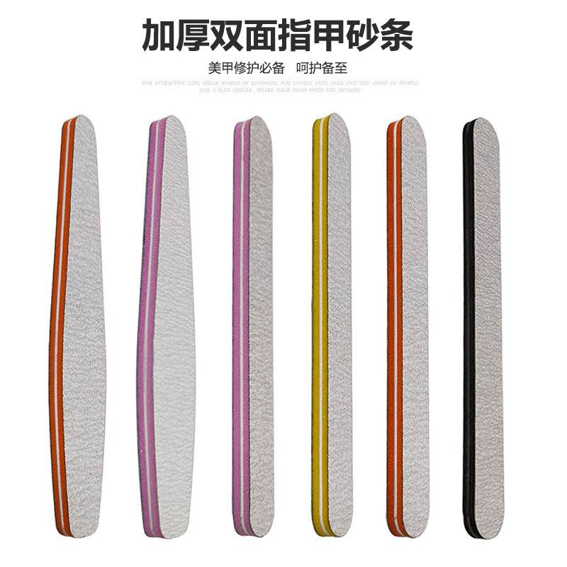Sponge sandpaper, sanding strips, sandpaper files, double-sided nail files, nail polish sanding strips, shanilak