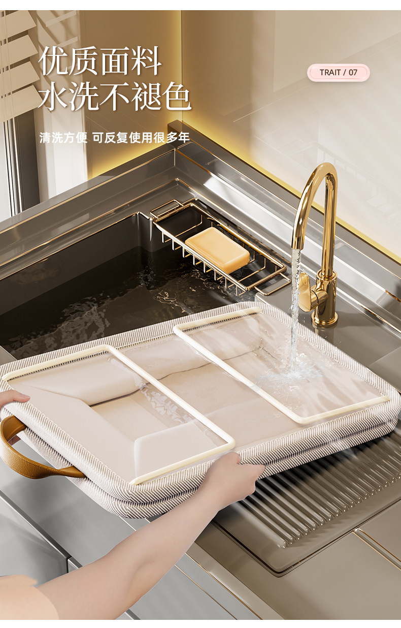 现货天竺棉收纳筐折叠可水洗天竹棉钢架筐衣服收纳裤子收纳盒爆款详情7