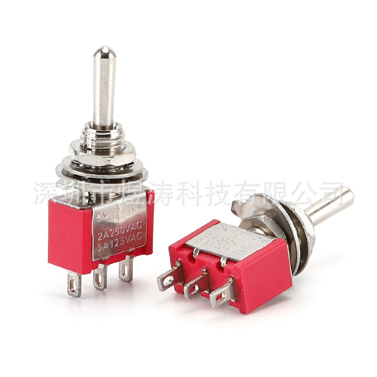 6MM red toggle switch swing swing arm switch MTS-102 103 202 203 Second and third positions toggle details Picture