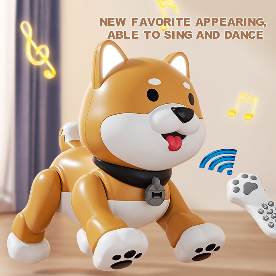 The new cross-border toy product K47 Shiba Inu, a cute pet dog, touch, intelligent remote control, special effects, robot dog, music, dancing and programming