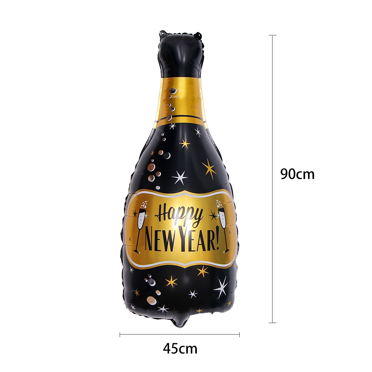 Wholesale of aluminum film balloons for party decoration, cross-border arrangement of New Year wine bottles and glasses, birthday wine bottles and glasses, and balloons Item Picture