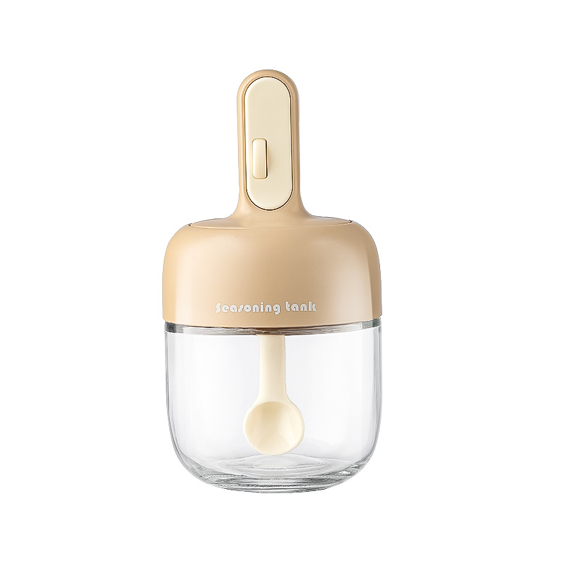 Seasoning Pot Salt Msg Seasoning Box Household Kitchen Sealed Moisture-Proof Seasoning Bottle Distribution Salt Pot Seasoning Bottle 8523 Item Picture