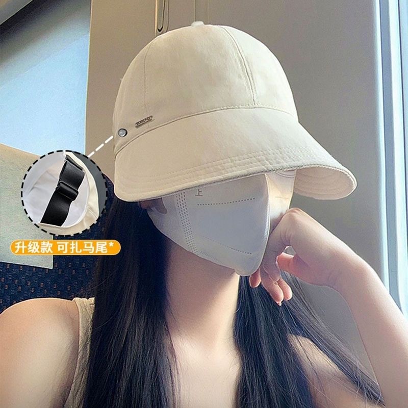 Zhao Lusi's duck-tongued fisherman's hat, women's spring and autumn sun protection and UV-blocking sun hat, foldable sun hat Specification image