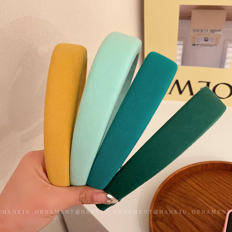 Geometric Fabric Sponge Headband Retro Ins High Cranial Top Pressure Headband New Simple High Sense Of Going Out Hair Accessories Specification drawing