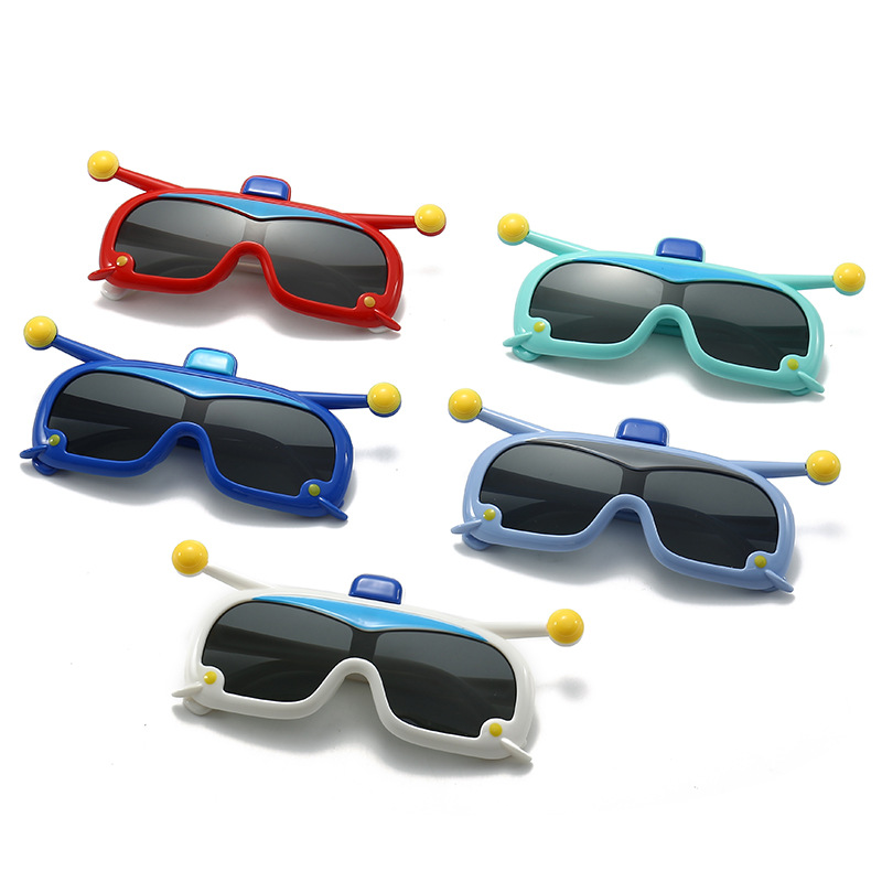2024 Children's Sunglasses Cute Cartoon Shape Polarizer Youth Student Sunglasses Sunshade Mirror 8149 details Picture