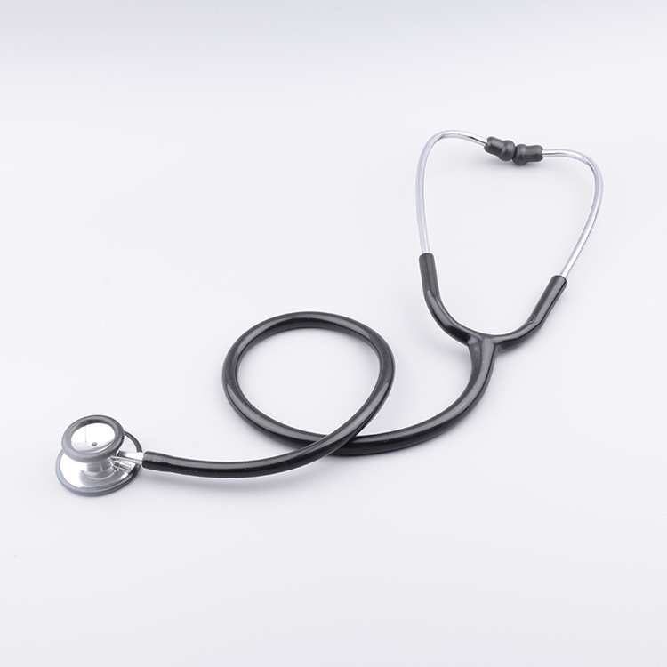 Cross-border English version Stethscope medical double-head double-sided stethoscope, color box ear hook stethoscope Specification image