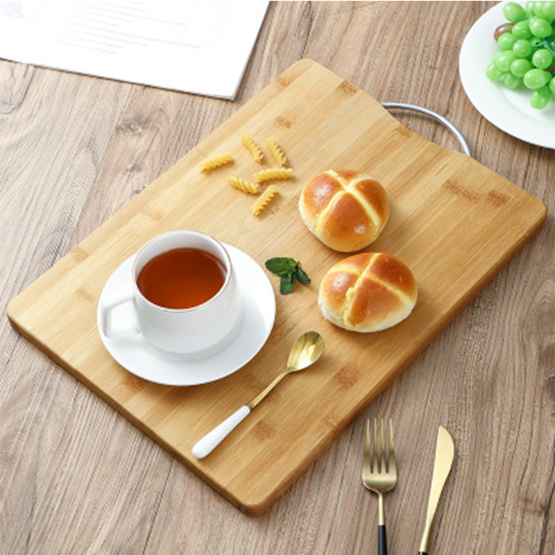 竹制砧板家用厨房餐厅切菜板提手砧板竹木长方形切双面水果案板详情图2