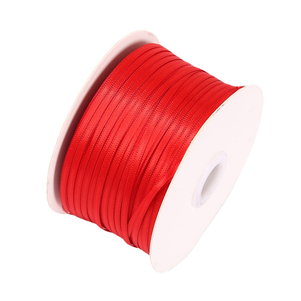 Fine Ribbon 3Mm Double Sided Polyester Ribbon 0.3 Cm Ribbon Tag Rope Ribbon Ribbon Ribbon Double Sided Fine Ribbon Ribbon Item Picture