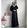 F186穆斯林中东迪拜回族女装时尚马来长裙烫钻长袍连衣裙图