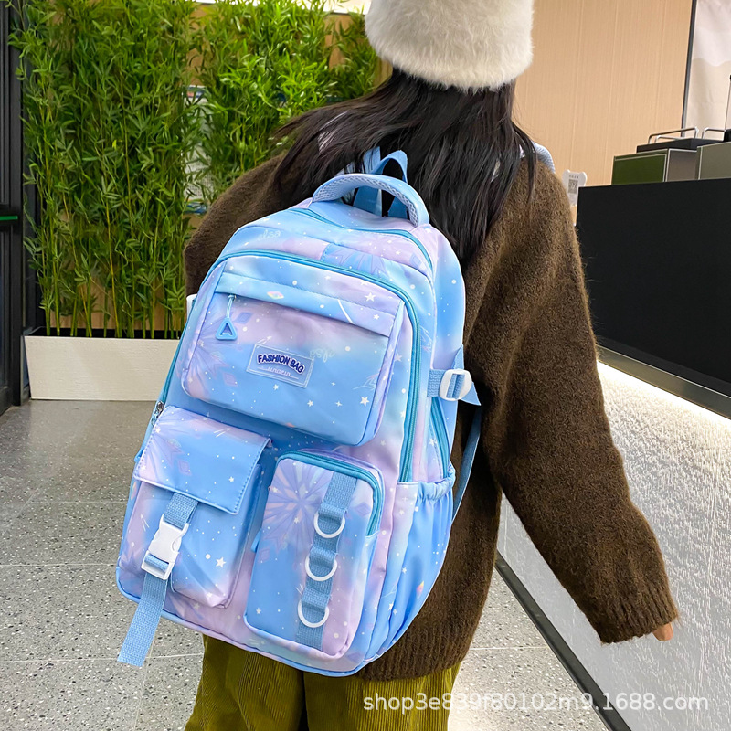 书包女新款梦幻儿童大容量小学初高中大学生双肩背包跨境外贸批发