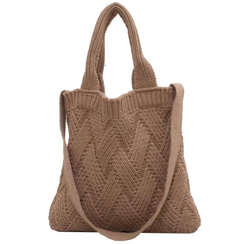 2022 New Knitted Bag Cross-Border Bag Vintage Women's Bag Crossbody Bag Braid Bag Tote Bag Trend Item Picture
