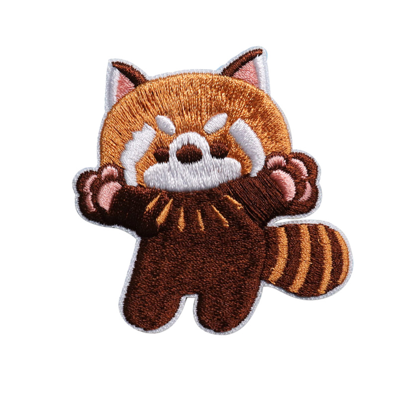 Three-Dimensional Cartoon Embroidery Cloth Patch Computer Embroidery Heat Transfer Bag Edge Clothing Accessories Patch Self-Adhesive Embroidery Stamp Specification drawing