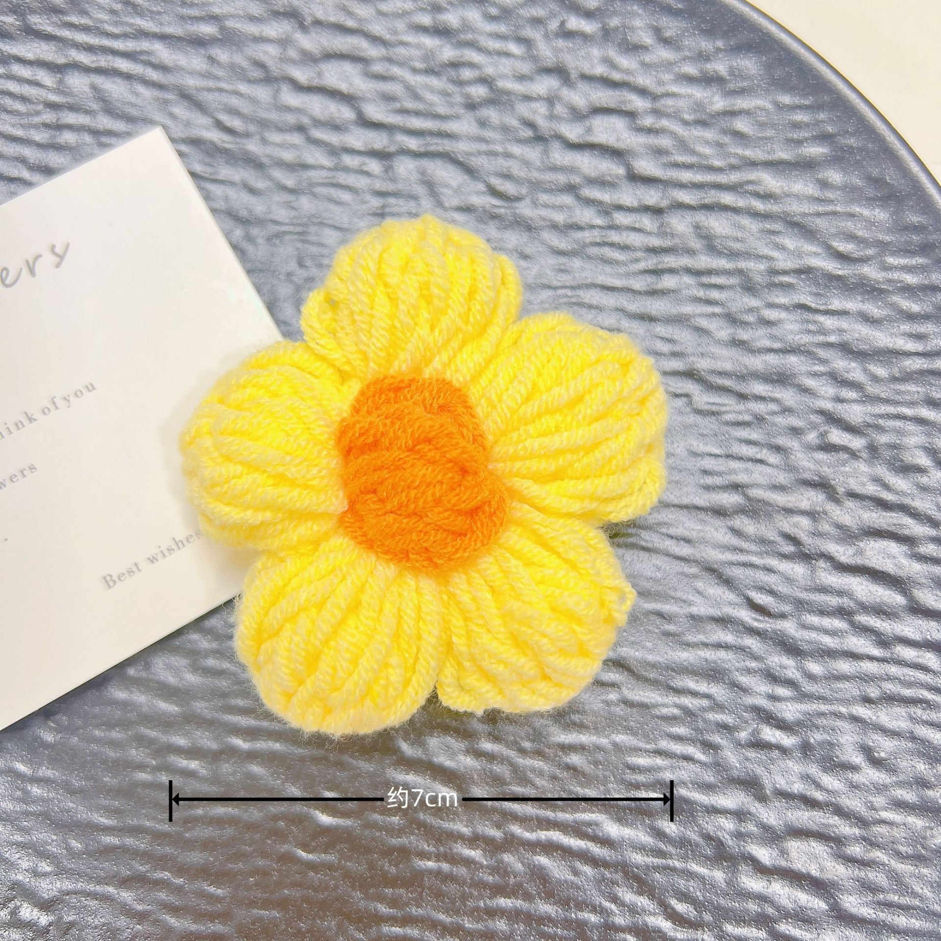 手工毛钱7厘米勾花DIY泡芙花发饰发件服装辅鞋帽箱包毛衣装饰辅料详情15