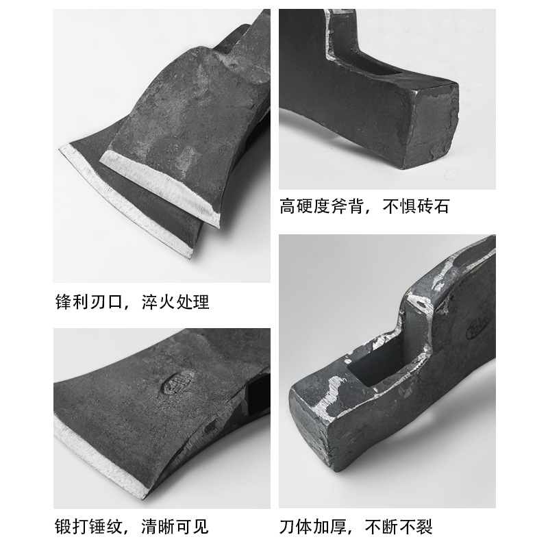 Special large-sized chopping axes for firewood, fire-fighting axes, woodworking axes, outdoor firewood cutting and mountain opening axes details Picture