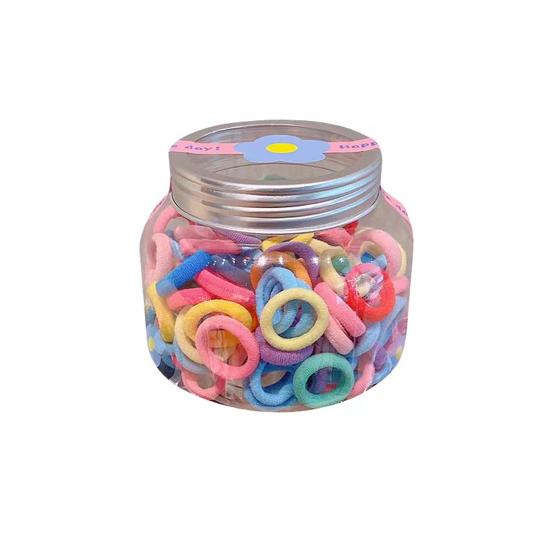 Children's Scrunchie High Stretch Hair Tie For Girls Baby Hair Tie Hair Cord Does Not Hurt Hair Cord Color Canned Small Rubber Band Hair Accessories Item Picture