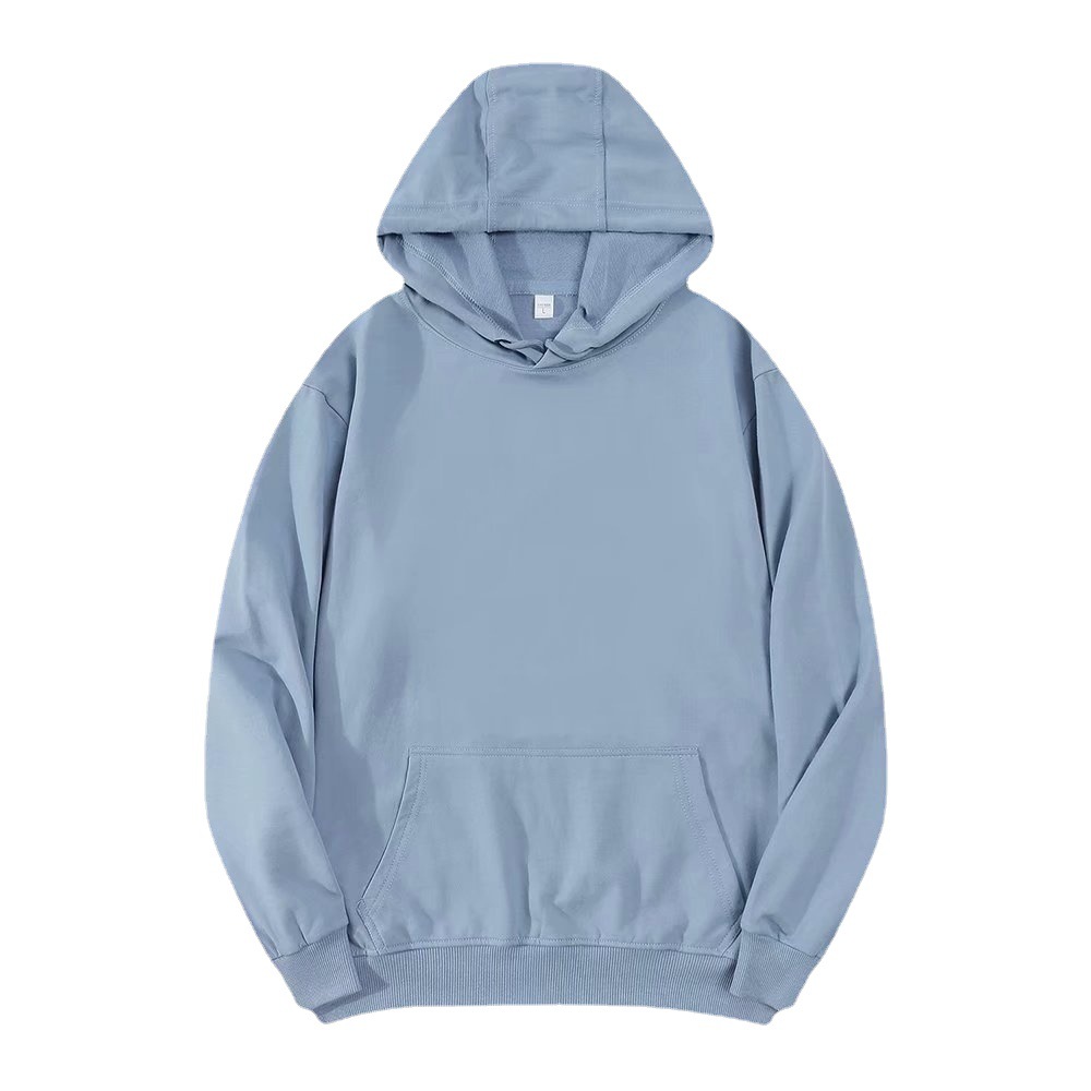 Customized hooded sweatshirt with logo for autumn and winter, pure cotton and wool loop work clothes, fleece class clothes, pullover, advertising shirt with embroidery and printed words Item Picture