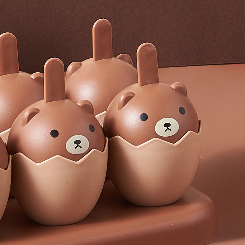 G56 ice cream mold, home homemade Popsicle, ice lolly magic tool, ice cream with lid, ice cube, ice box, cartoon bear ice mold Application Scenario