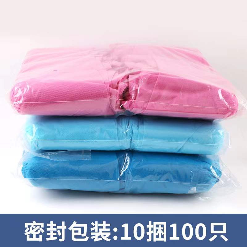 Wholesale of disposable non-woven fabric shoe covers for household indoor thickening, dust-proof, wear-resistant, breathable and anti-slip adult large-sized foot covers Application Scenario