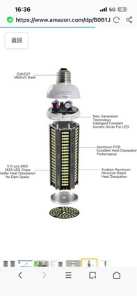 Factory wholesale led bulbs, led corn lamps 2835, high-brightness, flicker-free, 110V, 220V household lighting, photography Item Picture