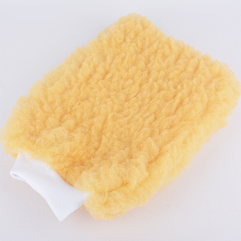 Factory wholesale imitation wool gloves, double-sided cashmere gloves, polishing, waxing, cleaning, car beauty care and maintenance Specification image