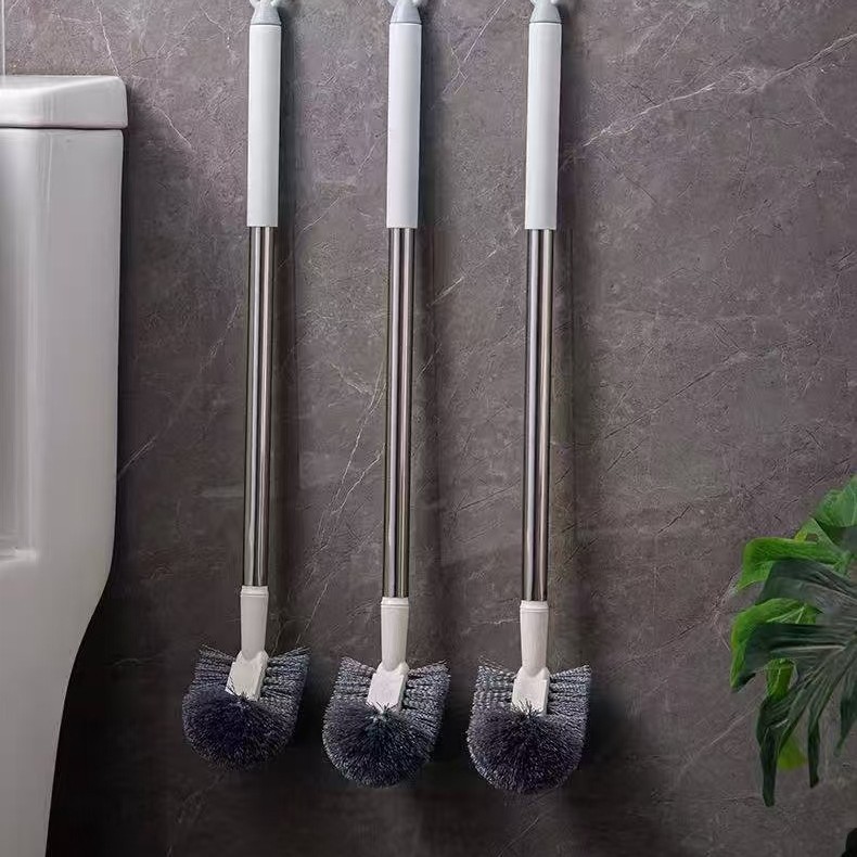 Bathroom dead corner household toilet brush, toilet brush, long-handled wall toilet brush, wall-mounted cleaning brush, a magic tool Application Scenario