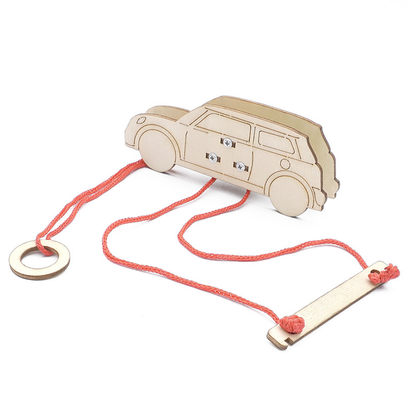 Children's learning teaching AIDS DIY rope climbing car, kindergarten rope climbing doll, science small making material package Application Scenario