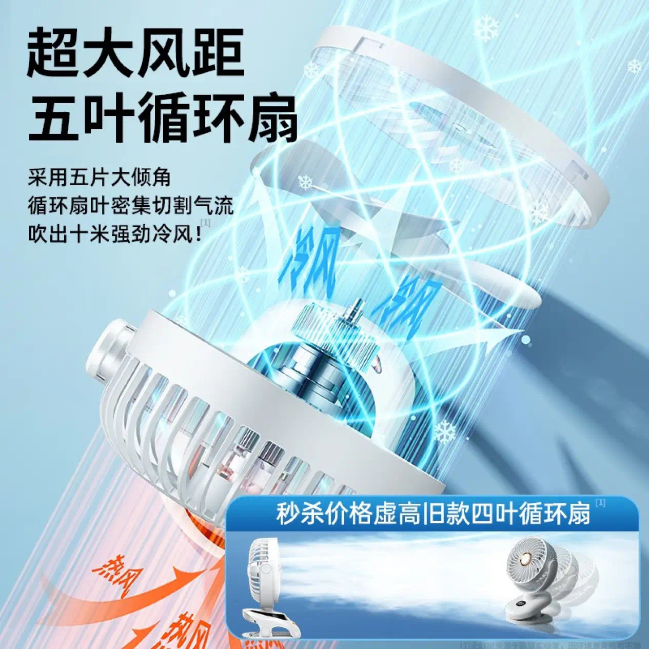 风扇/小风扇/挂腰风扇/手持风扇/高速手持风扇产品图