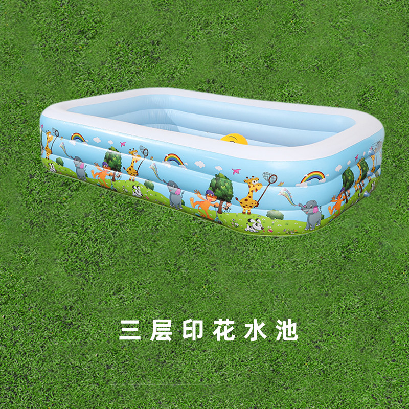 A充气泳池家用儿童充气球池加厚PVC水池婴儿游泳池玩具戏水池详情图4
