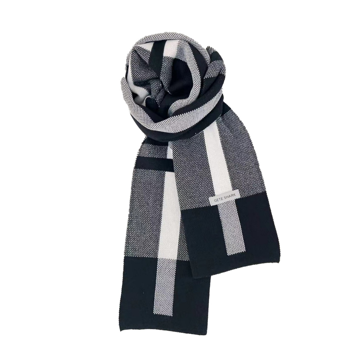 Scarf Boys Autumn And Winter New Warm Korean Version Of All Students Youth Checkered Collar Men's Fashion Factory Direct Sales