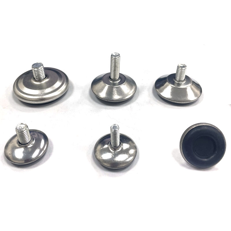 M6M8 furniture hardware, iron sheet, black base, adjustable feet, stable furniture, plastic foot pads, foot cups, display stands, adjustable feet Item Picture