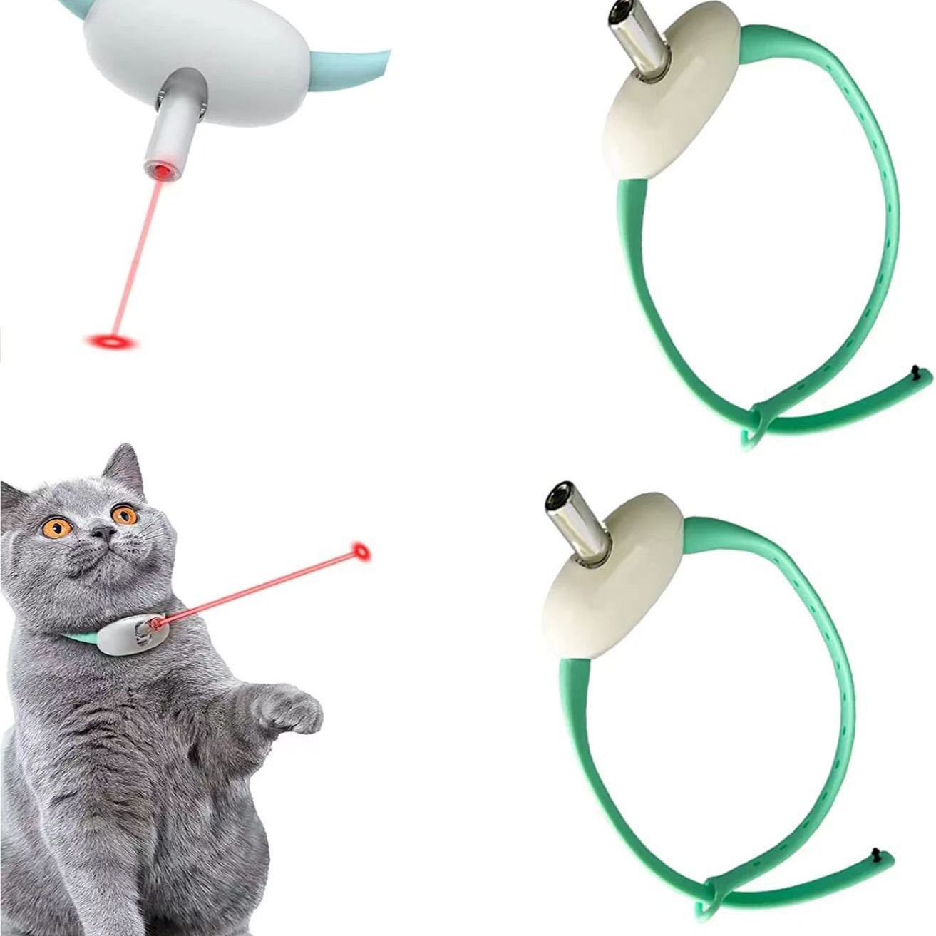 厂家直销宠物用品新品充电逗猫激光智能猫玩具激光项圈自动逗猫棒详情图4