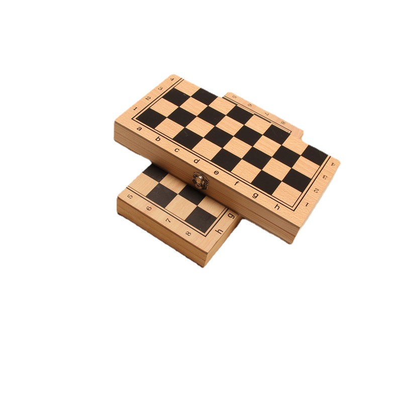 Stock Wooden Chess Wooden Box Recreational Chess Wooden Box Foldable Chess Wooden Box Mini Go Item Picture
