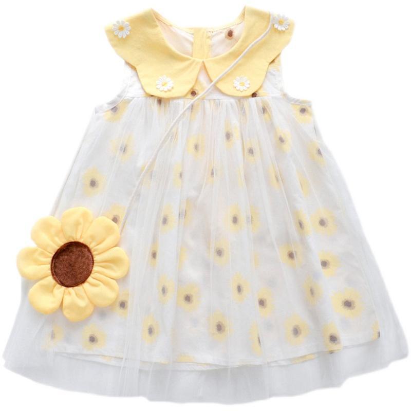 Free shipping for girls' sleeveless princess dress 2022 Summer new style Children's summer dress for girls, stylish children's one-piece dress Item Picture
