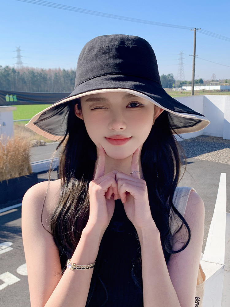 A versatile Korean version sun hat with sun protection coating, a casual fisherman's hat with small edges, and a face mask and sun protection hat Application Scenario