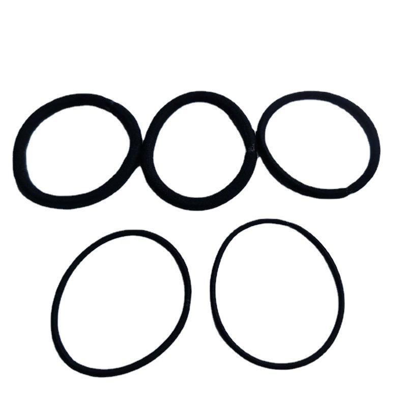 Wholesale of Korean black high-elasticity hair bands, hair bands, basic adult hair ties, ponytail hair ties and hair accessories Item Picture