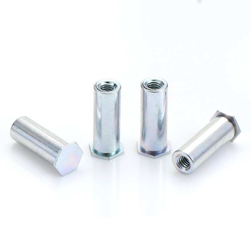 Carbon Steel Galvanized Blind Hole Riveted Nut Post Hexagon Stud Hardware Fasteners Bso-M3/3.5M3/M4/M5-Z Item Picture