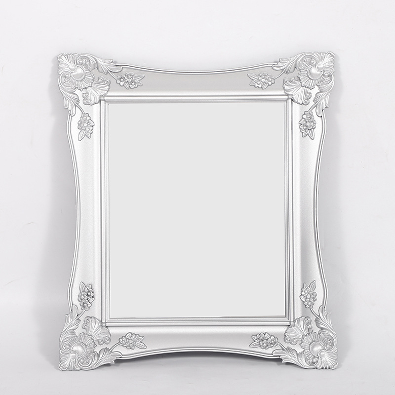 现货新款欧式ins镜子复古浮雕装饰镜摆台装饰摆件精美浮雕装饰镜
