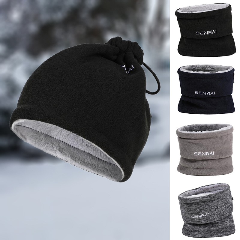 Outdoor sports cycling neck cap autumn and winter warm winter ski thick biker cap polar fleece hat