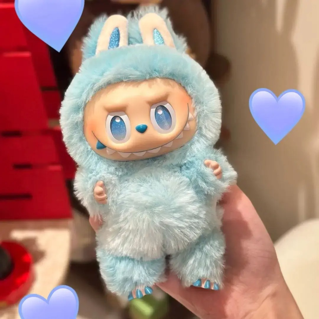 In front of the trendy toy LABUBU, there is a high-energy labubu 3rd generation macaron 3rd generation rubberized plush Labubu plush doll Item Picture