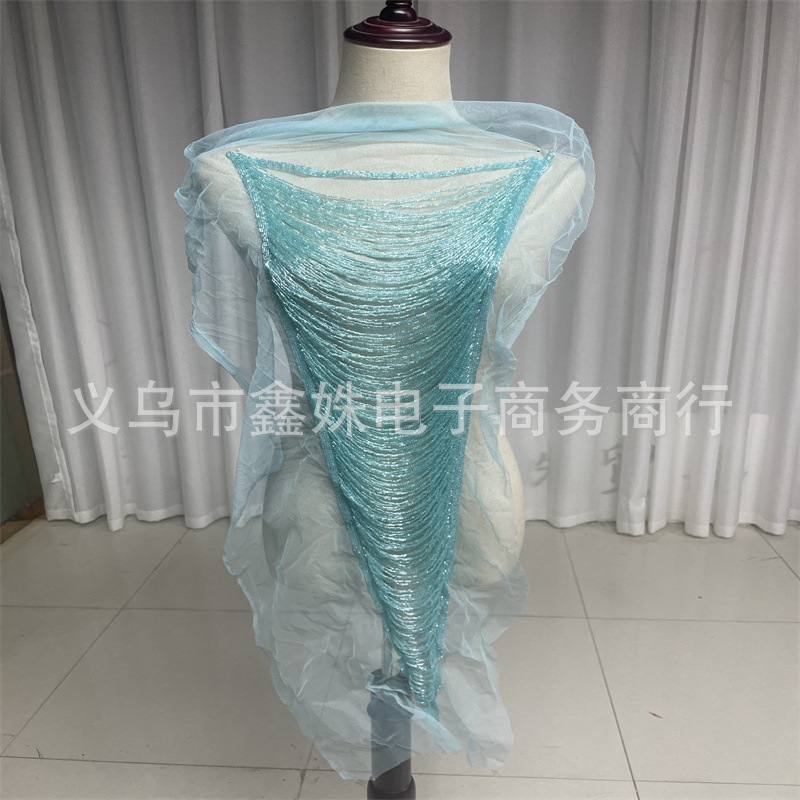 现货外贸新款多层优雅气质婚纱礼服修身服装辅料
