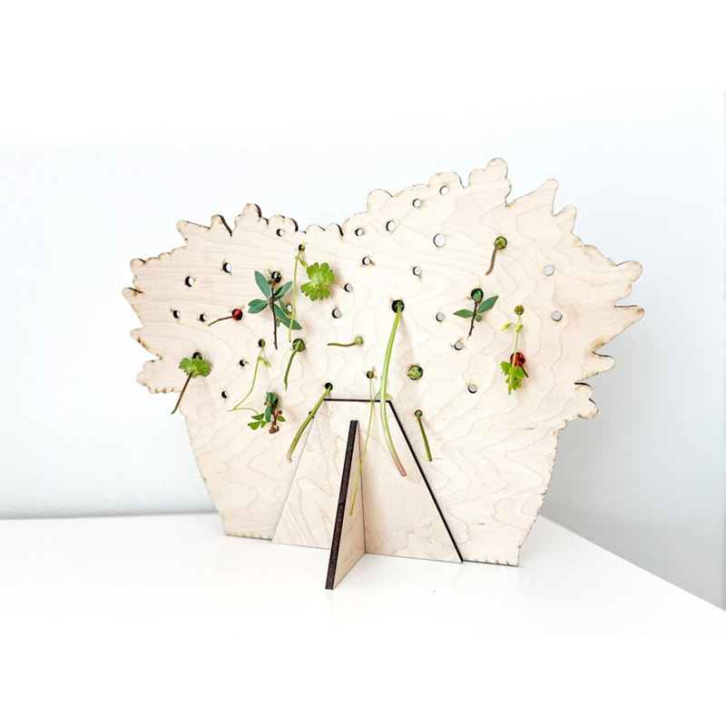 Cross-Border Amazon Teacher's Day Gift Teacher Flower Stand With Support Wooden Crafts Desktop Creative Decoration Application Scenario
