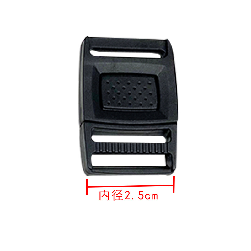 Manufacturers Spot Backpack Belt Adjustment Buckle Day Word Buckle Bag Day Plastic Three-Speed Buckle Can Be Colored Application Scenario