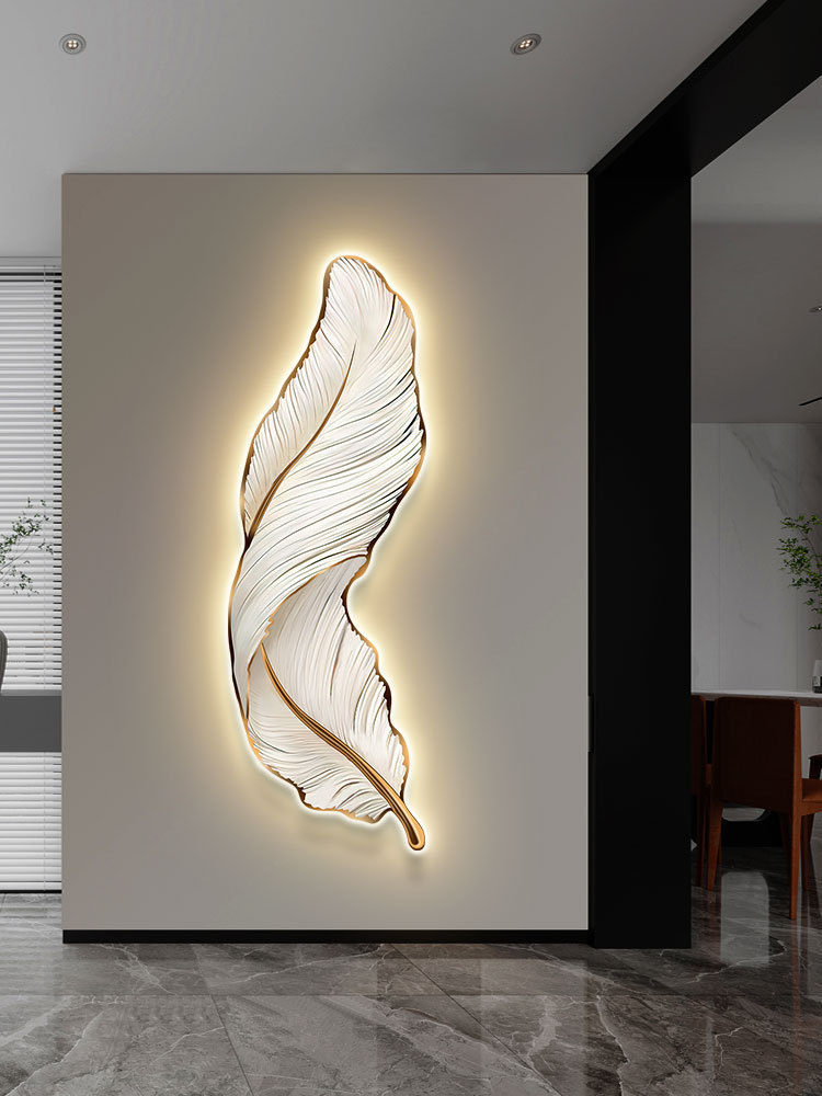 led feather lamp with light strip details Picture