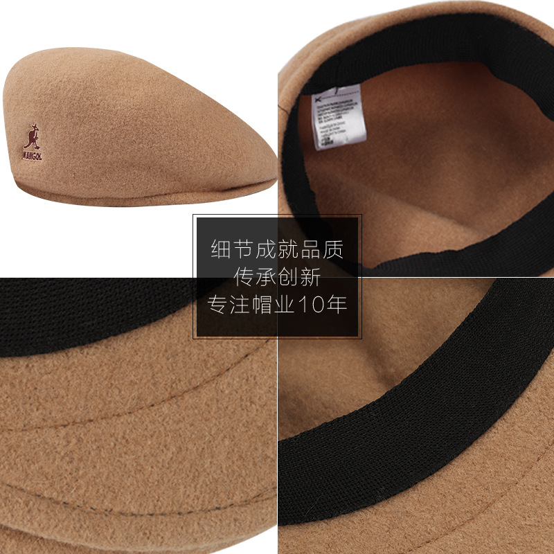 Woolen Kangaroo, Baseball Cap, Korean Style, Versatile Knitted Cap, Flower Bud, Wearing The Front Hat Backwards, Fashionable Beret, Women's Autumn And Winter Trend Application Scenario