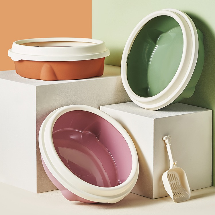 Extra-large cat litter box, semi-enclosed cat toilet, extra-large detachable and washable, anti-splash pet cleaning products Specification image